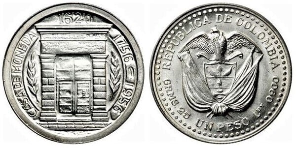 1 peso (200º aniversário da Casa da Moeda)