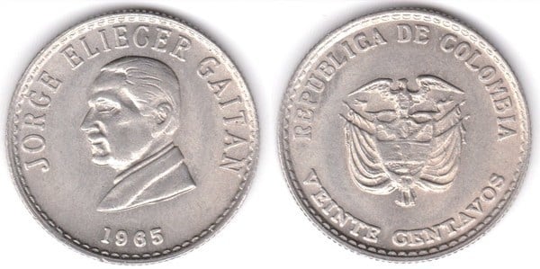 20 centavos (Jorge Eliécer Gaitán)