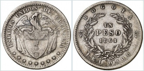 1 peso (Estados Unidos da Colômbia)