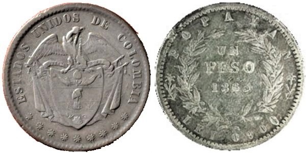 1 peso (Estados Unidos da Colômbia)