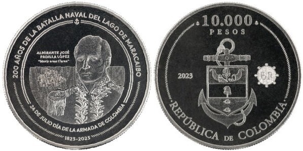 10.000 pesos (200º aniversário da Batalha de Maracaibo)