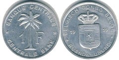 1 franc (Ruanda-Urundi-Bélgica Congo)