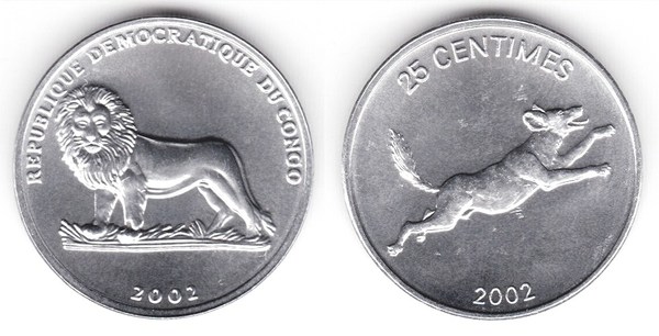 25 centimes (Cão selvagem)