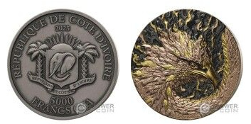 5000 francos CFP (cabeça de fénix)