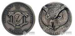 5000 francos CFP (Coruja)