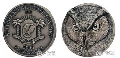 5000 francos CFP (Coruja)