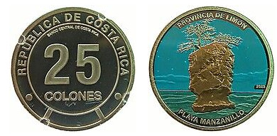 25 colones (Província de Limón-Color)