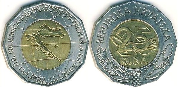 25 kuna (10º Aniversário da Independência)