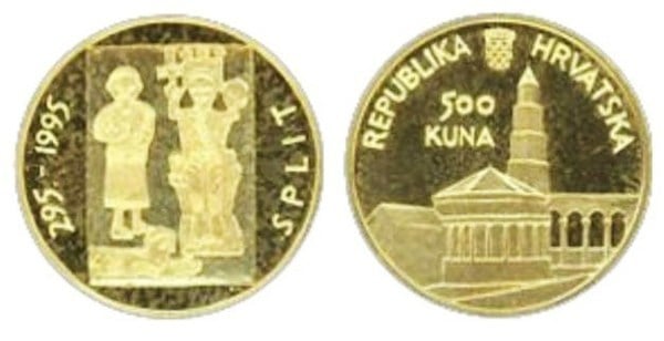 500 kuna (1.700º aniversário da cidade de Split)