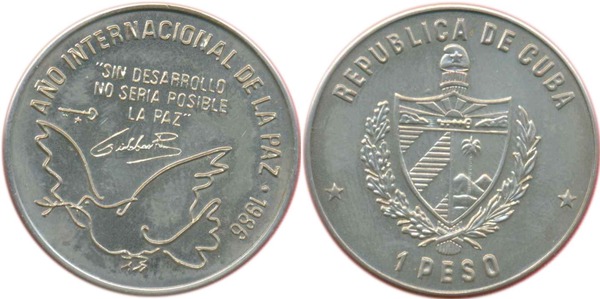 1 peso (Ano Internacional da Paz)