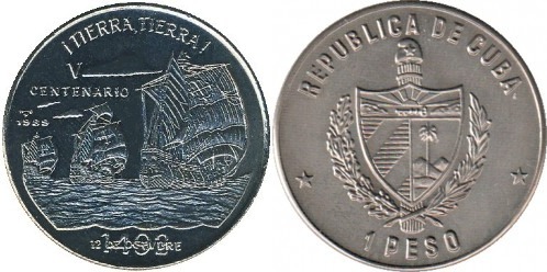 1 peso (V Cent. Descoberta da América - 1482)