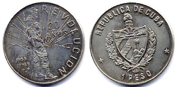 1 peso (30º Aniversário da Revolução)