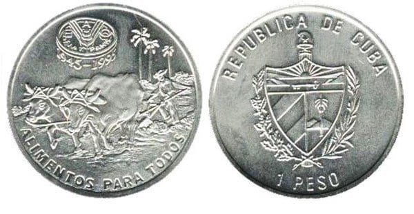 1 peso (50º aniversário da FAO)