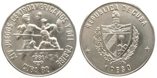 1 peso (XIV Juegos Centroamericanos y del Caribe)