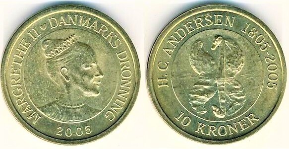 10 kroner (História do Patinho Feio)