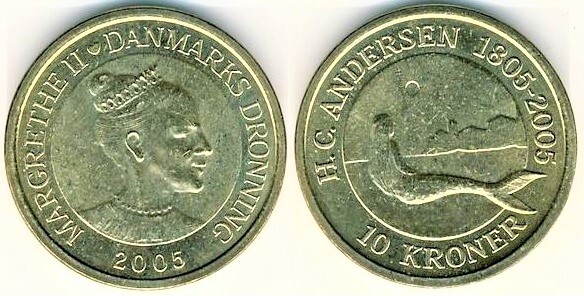 10 kroner (História da Pequena Sereia)