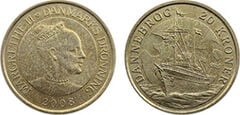 20 coroas (navios dinamarqueses: iate real Dannebrog)