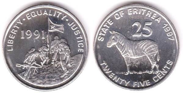 25 cents (Zebra de Grévy)