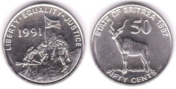 50 cents (Antílope Kudu Grande)