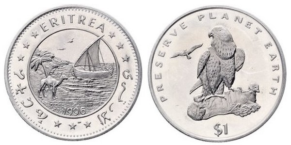 1 dollar (Falcão lanner)