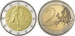 2 euros (100º aniversário da Maratona Internacional de Košice)