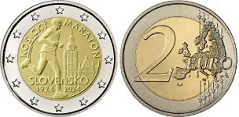 2 euros (100º aniversário da Maratona Internacional de Košice)