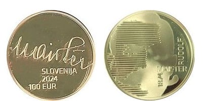 100 euros (150º aniversário do nascimento de Rudolf Maister)