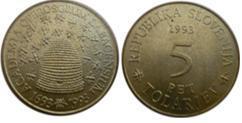 5 tolarjev (300.º aniversário da Academia Operosorum Labacensium)