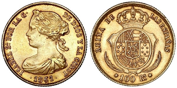 100 reales (Isabel II)