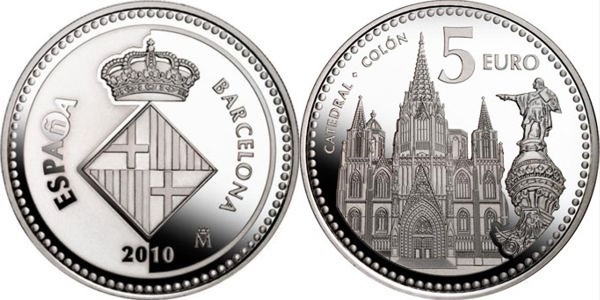 5 euro (Barcelona-Catedral y Cristóbal Colón)