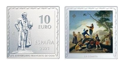 10 euro (275 aniversario del nacimiento de Francisco de Goya)