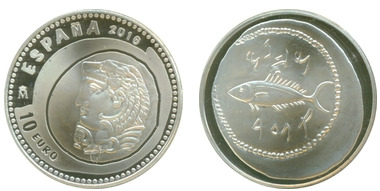 10 euro (Moneda fenicia e ibérica)