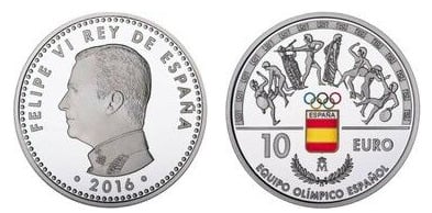 10 euro (Equipo Olímpico Español)