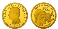 200 euros (IV Centenario de la muerte de Cervantes)