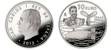 10 euro (125 aniversario del submarino Isaac Peral)