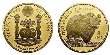 1,5 euros (urso castanho)