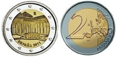 2 euro (Património Mundial da UNESCO - A Alhambra em Granada)