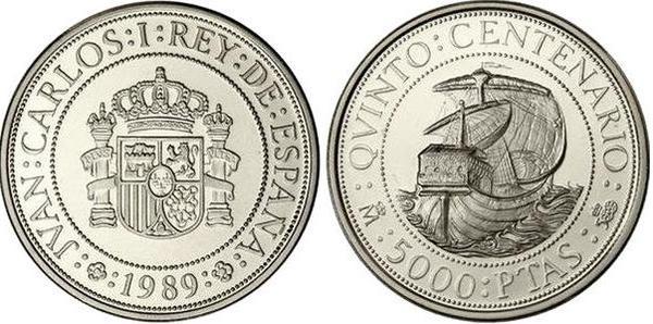 5.000 pesetas (V Centenário da Descoberta da América)