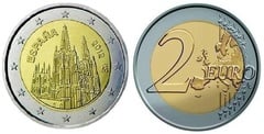 2 euro (Património Mundial da UNESCO - Catedral de Burgos)