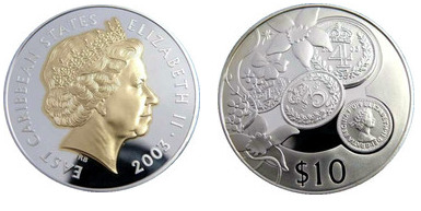10 dollars (50º Aniversario de la Coronación de la Reina Isabel II)
