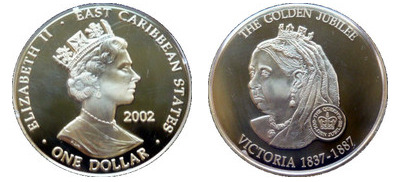1 dollar (Queen Victoria 1837-1901)