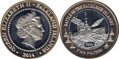 2 pounds (100º aniversário da Batalha das Malvinas)