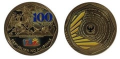 100 piso (125º aniversário da independência das Filipinas)