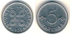 5 markkaa