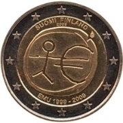 2 euro (10º Aniversário da União Económica e Monetária / UEM / EMU)