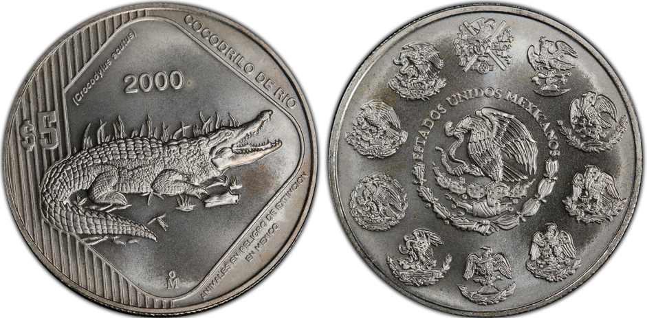 5 pesos (Crocodilo de rio)