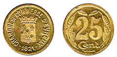 25 cêntimos (Departamento de Eure-Comuna de Évreux)