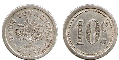 10 cêntimos (Departamento de Aisne-Comuna de Guise)