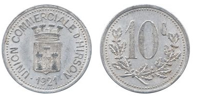 10 cêntimos (Departamento de Aisne - Município de Hirson)