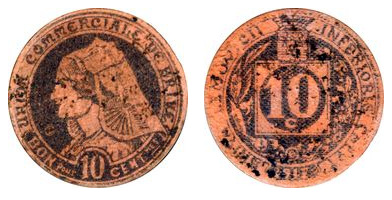 10 cêntimos (Departamento de Corréze-Comunidade de Brive-la-Gaillarde)